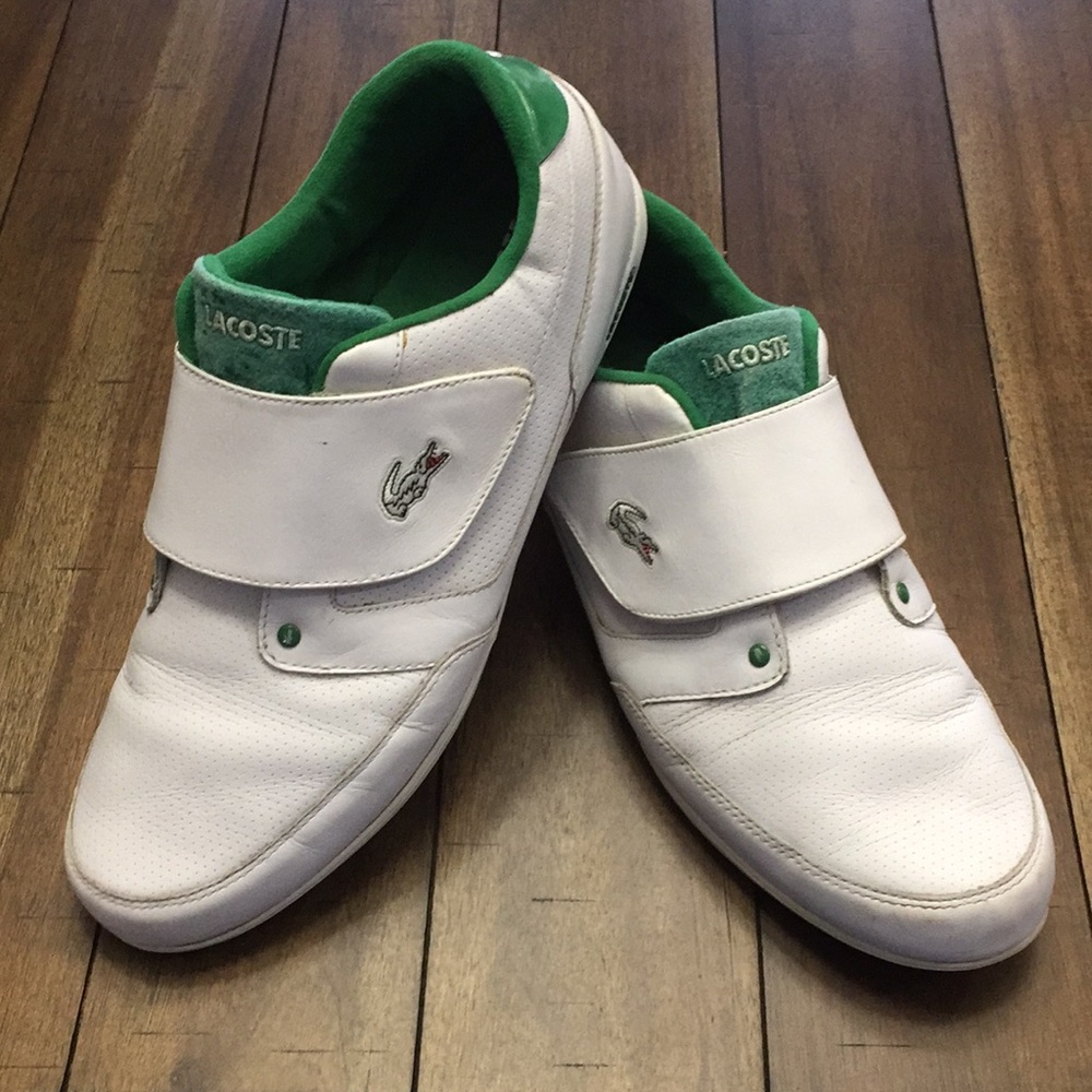 Lacoste white shoes 10.5